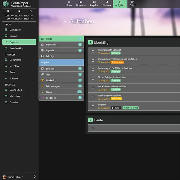 Interface-Komposition für das Softwareprodukt PentaPaper