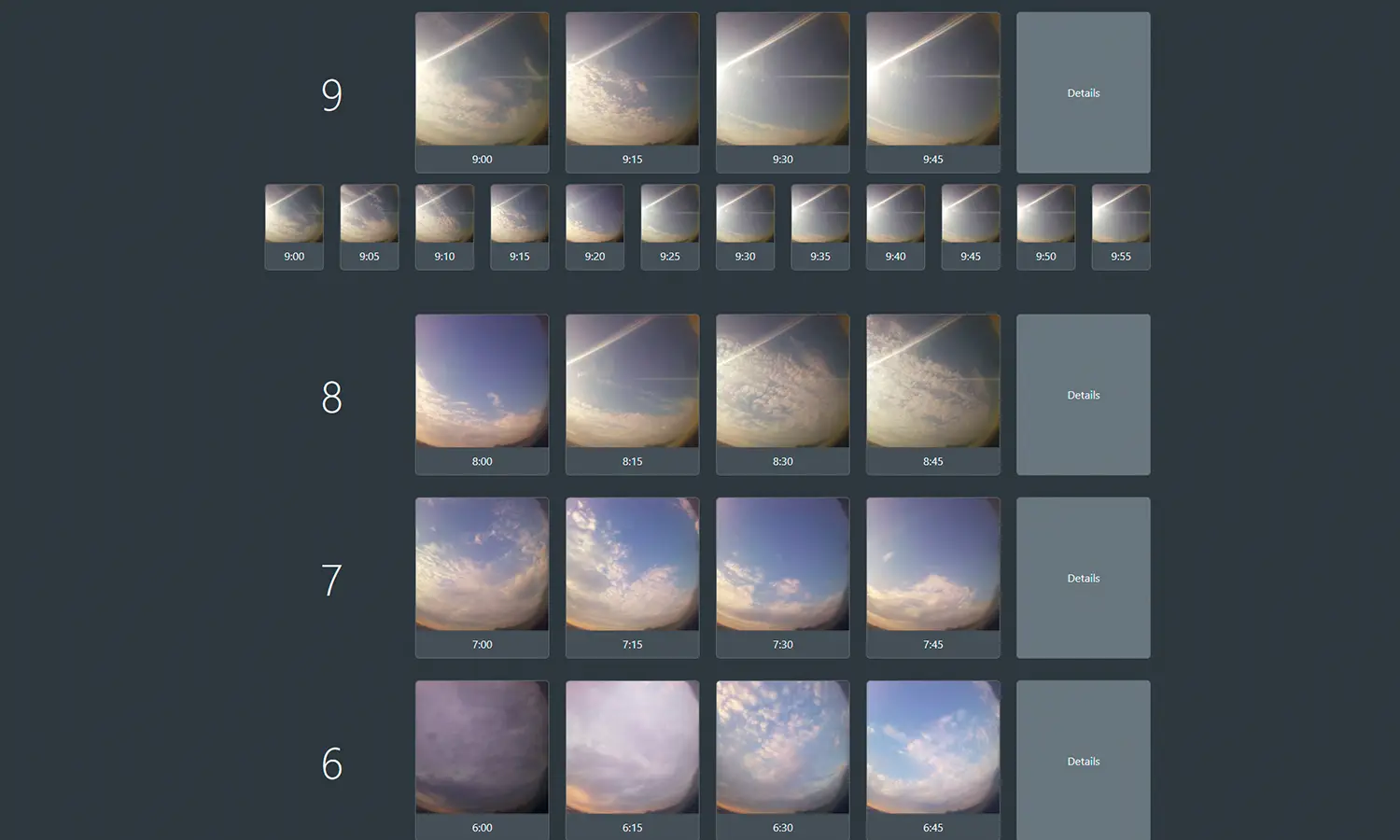 InfinitySky archived wide-angle sky captures
